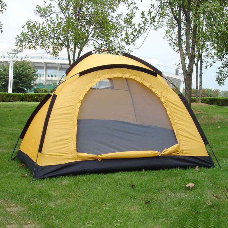 Cheap Goat Tents 1 2 Person Outdoor Camping Tent Single Layer 1 Door Waterproof Tourist Tent for Hiking Beach Travel Fishing Beach 210x150x120cm   